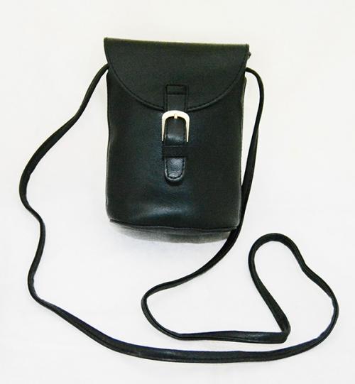 Fashionable Black Mobile Bag for Ladies - (LAC-039)