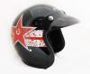 Vega Jet Star Black & Red Helmet - (SB-063)