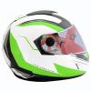 Axor A1 Streamline White Green Graphic Helmet - (SB-092)