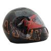 Axor A1 Stunt Black Orange Graphic Helmet - (SB-093)