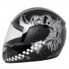 Vega Cliff Urban Black Silver Helmet - (SB-102)