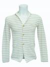 White Striped Outer With Buttons - (SB-159)