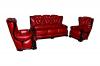 Dark Red 5 Seater Sofa - (FL311-04)