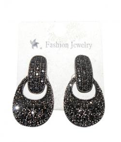 Fashion Jewellery - Short Silver Ear Ring