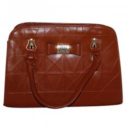 Dark Brown Medium Size Handbag For Ladies - JRB-0003