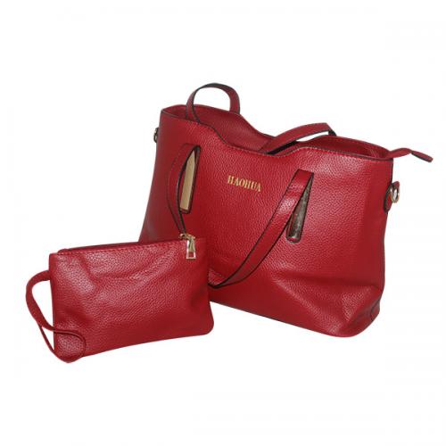 Dark Maroon 2 in 1 Handbag Set - Fancy Bag & Purse - JRB-0029