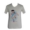 Lionel Messi Print - V Necked T-Shirt- (PL-009)