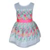 White & Pink Colored Floral Frock For Girls - (PL-052) - 20% OFF
