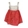 Red & Silver Colored Frock For Girls - (PL-051) - 20% OFF