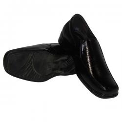Dark Black Leather Shoes For Men - (SS-5014)