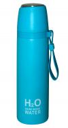 Light Blue Colored H2O Water Bottle - 500ml