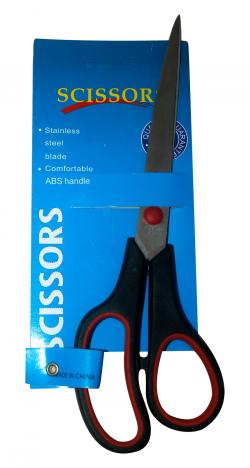 Black & Red Colored Stainless Steel Scissors