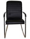 Fixed Visitor Chair - Dark Black - (SD-020)