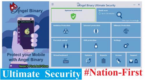Nepal's First International Antivirus Angel Binary Ultimate Security