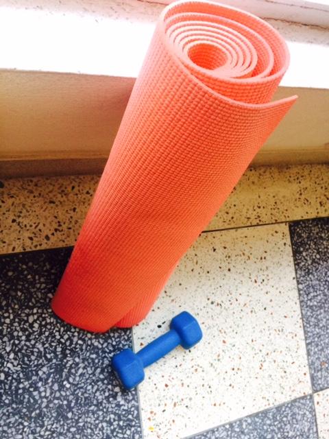 Yoga Mat And Dumb Bell For Sale- Almost New