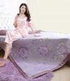 Floral Pattern Decorative Mattress & Pillow Protector - 150cm x 195cm - (STL-001)