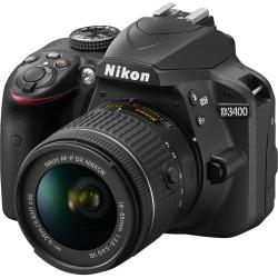 Nikon D3400 DSLR Camera with 18-55mm Lens Basic Kit B&H