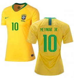 Brazil 10 Neymar Jr. Home Jersey 2018 (Printed) - (KSH-101)