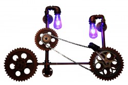 Antique Cycle Wall Lamp - Vintage Light