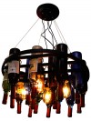 Iron Roof Wine Rack For Holding Wine Chandelier