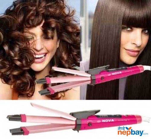 Nova 2 In 1 Hair Straighter And Curler