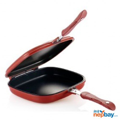 Double sided fry pan