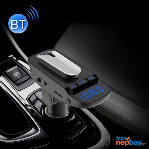 ER9 2 in 1 Hands-Free Calling Car Kit Wireless Bluetooth Headset .