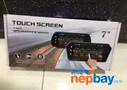 Car Rear View Mirror 7 Inch Full Hd Touch Screen Bluetooth Led Screen
