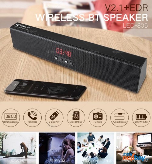 Kisonli LCD 805 Wireless Bluetooth Speaker