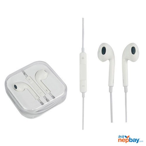 Dikon DKH-640 Stereo In-Ear Earphone With Remote & Mic - White