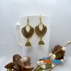Golden Antique Patterned Chandbali Designed Earrings