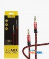 EARLDOM AUX04 AUDIO CABLE 3.5MM BRAIDED STEREO AUX CABLE