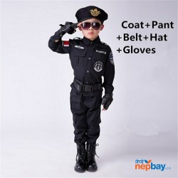 BOYS POLICEMAN FANCY DRESS COSTUME CHILD POLICE CONSTABLE KIDS UNIFORM OUTFITS