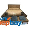 Wooden Bed With Mattress & Couch & 2 Side Table